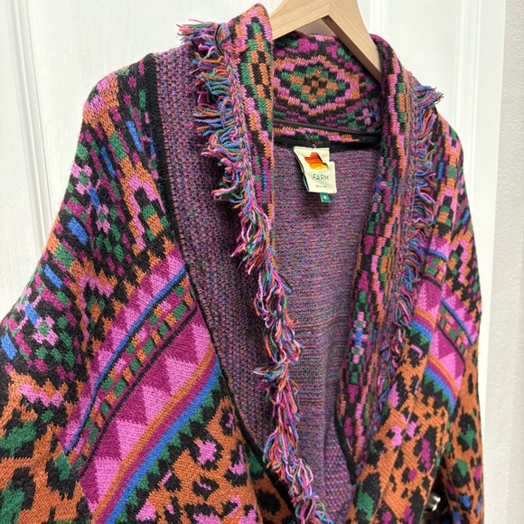 FARM Rio Ainika Tapestry Cardigan Medium Vibrant - Picture 5 of 9